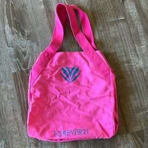 Hot Pink Forever21 Tote Bag